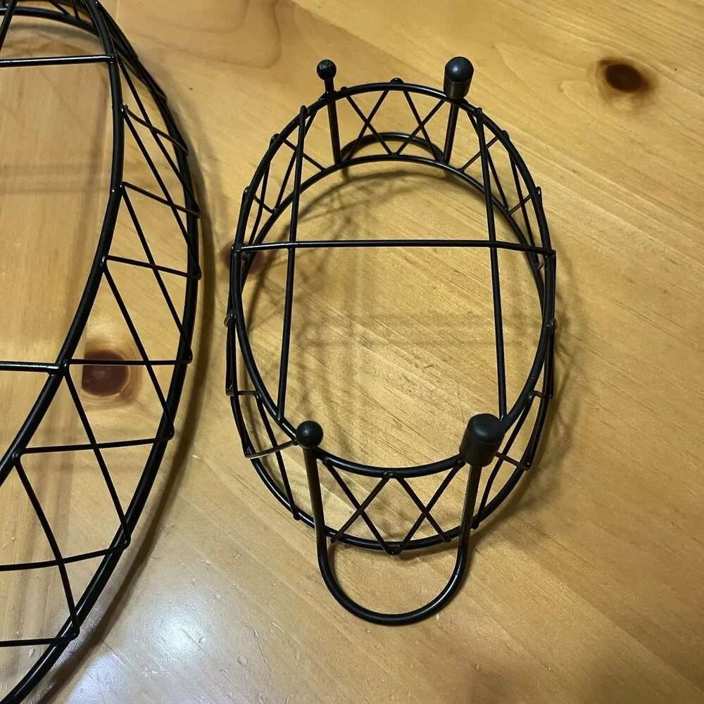 Temp-tations Black Wire Serving Racks Replacement Lot of 3 Oval Assorted Size